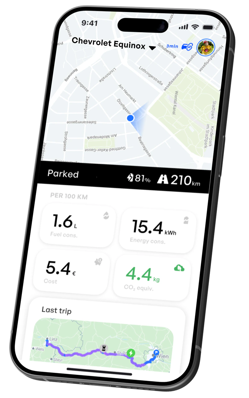 Aximote app in Chevrolet infotainment