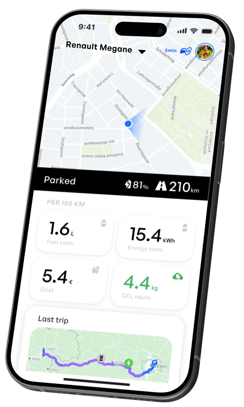 Aximote app in Renault infotainment